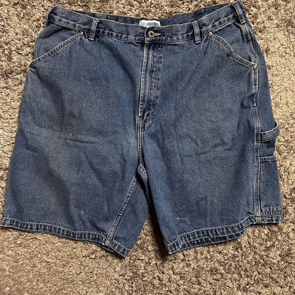 2000s Carpenter Jean Shorts Jorts Sz40 - Picture 2 of 3